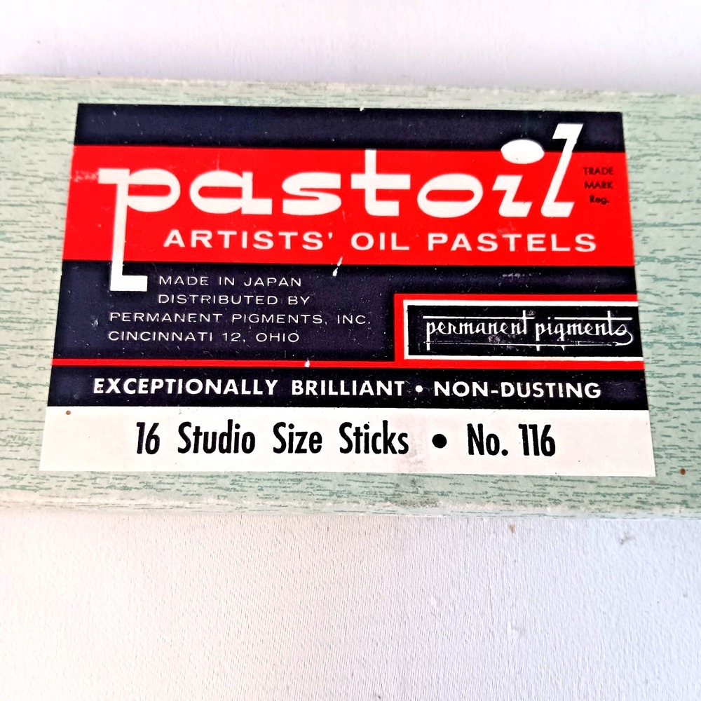 Permanent Pigments Pastoil Artists Oil Pastels 16 Studio Size Sticks JAPAN Made